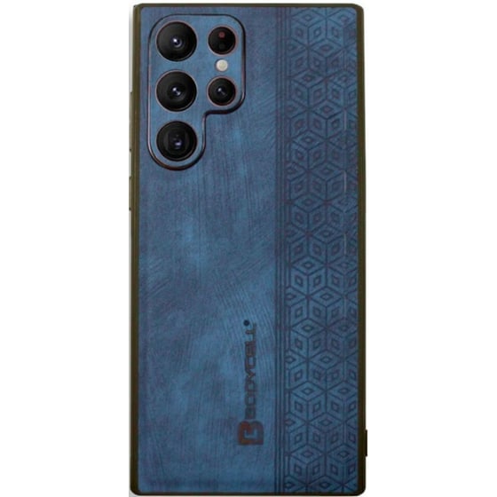 Θήκη Samsung Galaxy S22 Ultra 5G - Bodycell Pattern Leather - Blue image 0