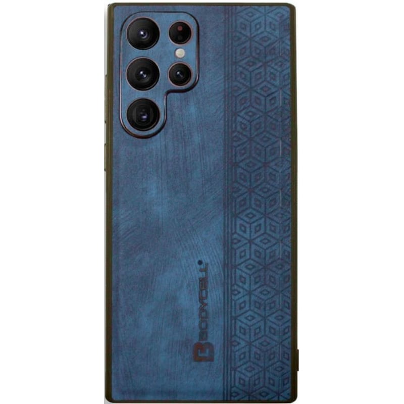 Θήκη Samsung Galaxy S22 Ultra 5G - Bodycell Pattern Leather - Blue