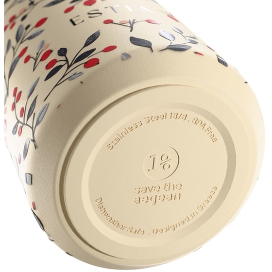 Μπουκάλι Θερμός Estia Flow Save the Aegean Bloom Beige 500 ml image 2