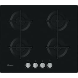 INDESIT ING 61T/BK 59 cm Μαύρo Εστία Αερίου Αυτόνομη