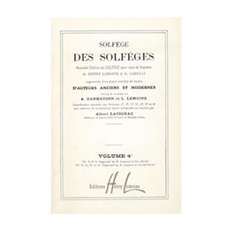 Solfege Des Solfeges, Vol.4c