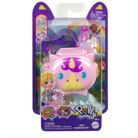 Mattel Κούκλα Polly Mini Σετάκια με Ζωάκια (4 σχέδια) - Τυχαία Επιλογή image 2