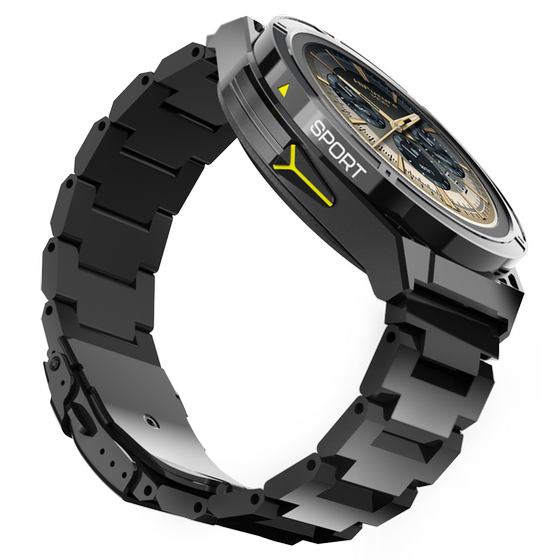 Smartwatch HiFuture Active 54mm - Black Yellow image 3