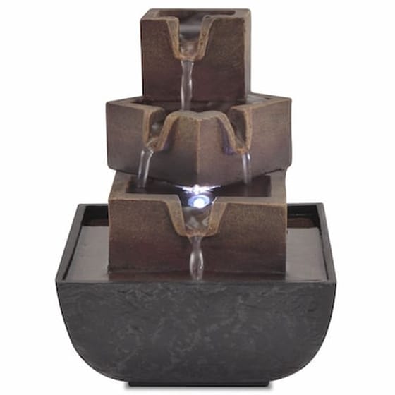 Σιντριβάνι Εσωτερικού Χώρου Vidaxl από Συνθετική Ρητίνη με Φωτισμό Led image 3