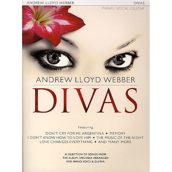 Βιβλίο Για Πιάνο, Κιθάρα, Φωνή Really Useful Group Andrew Lloyd Webber: Divas image 0