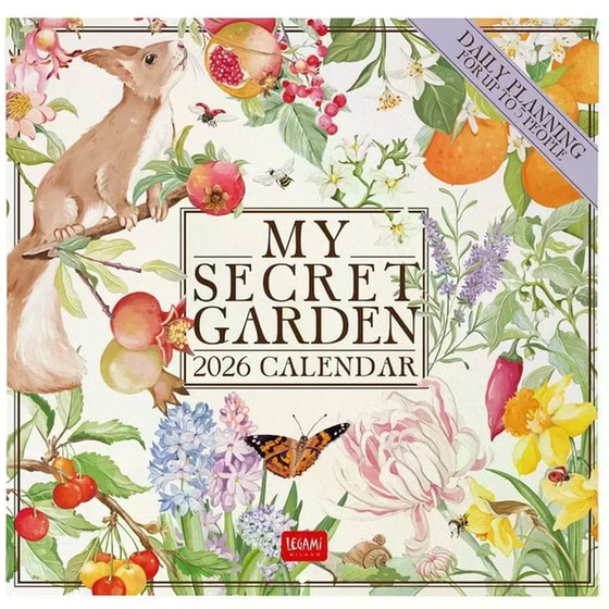 Ημερολόγιο Τοίχου Legami 2026 My Secret Garden 30x29cm image 0