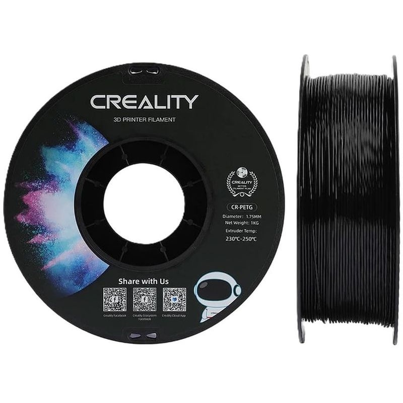 CREALITY CREALITY Νήμα 3D Εκτυπωτή CR-PETG 1kg 1.75mm - Μαύρο