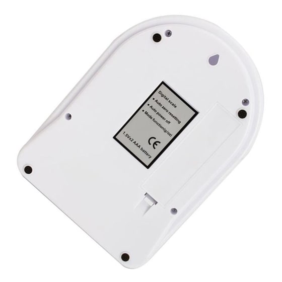 ARIA TRADE 1g/5kg Λευκή Ψηφιακή Ζυγαριά Κουζίνας image 3