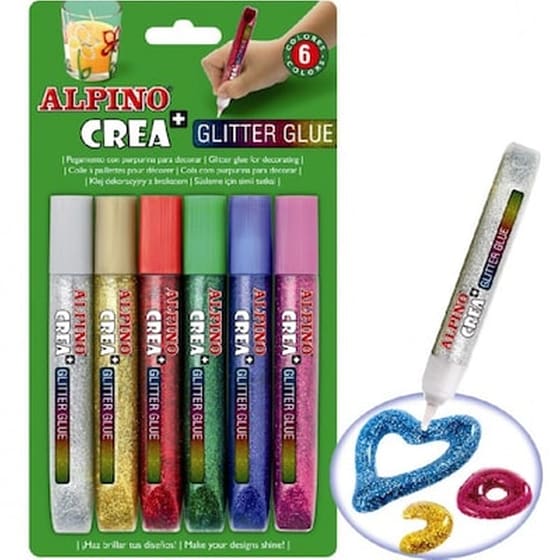 Alpino Glitter Glue 6τμχ. image 0