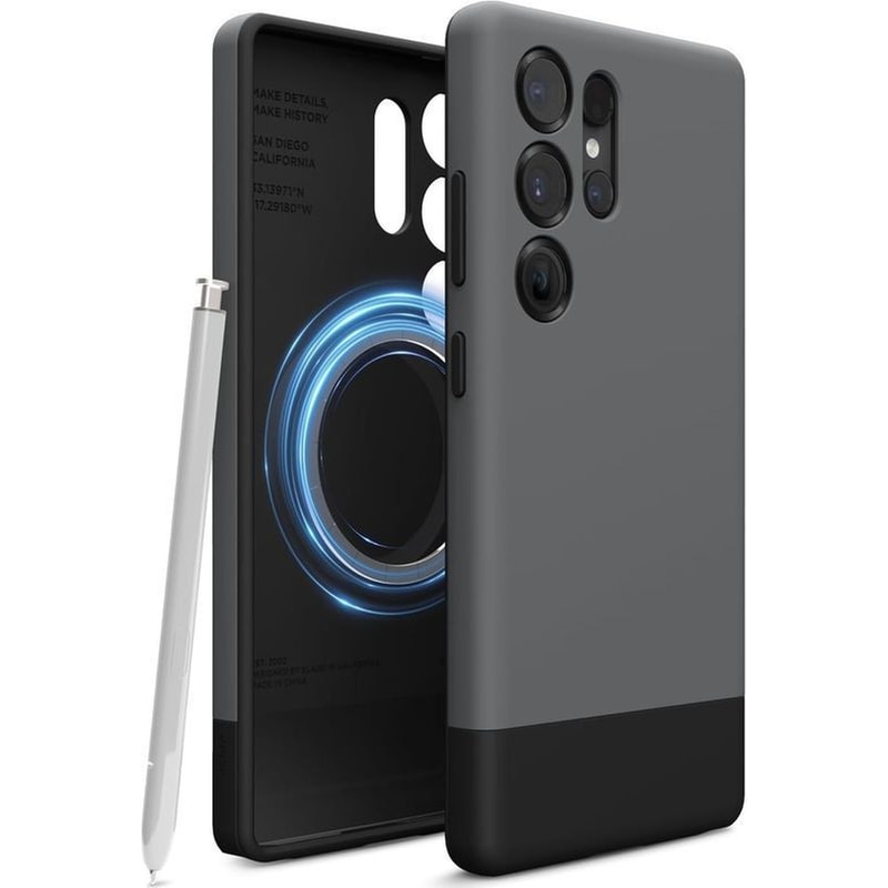 ELAGO Θήκη Samsung Galaxy S25 Ultra - Elago Magnetic Glide με MagSafe - Dark Grey/Black