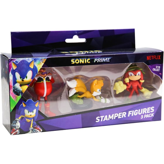 Φιγούρες Σφραγίδα P.M.I Sonic Prime SON5021 - 7.5cm - (3τμχ τυχαία) image 2