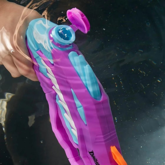 Εκτοξευτήρας Hasbro Nerf Dinosquad Super Soaker Raptor-Surge Dual Pack (F8436) image 3