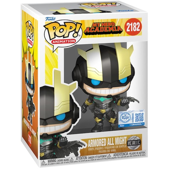 Funko POP! Animation: My Hero Academia - Armored All Might (Metallic) #2182 image 1
