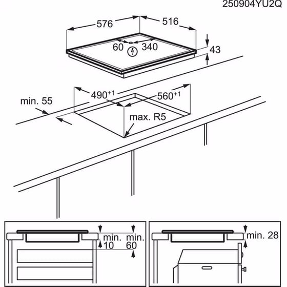 AEG TX7PB63FSB & ORN64A02XB 72 Lt Εντοιχιζόμενο Σετ Φούρνος και Εστία image 18