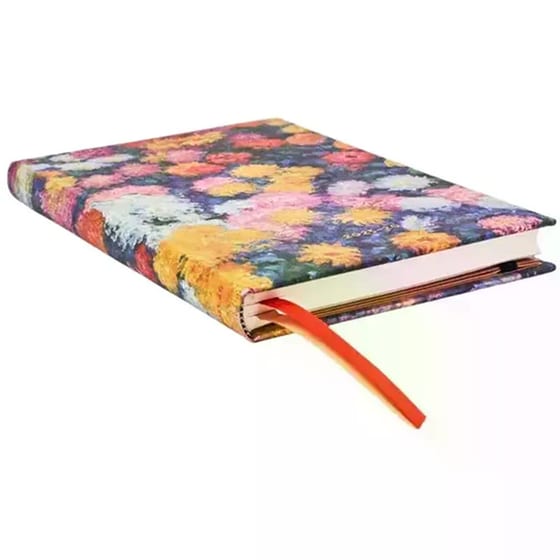 Ημερολόγιο Εβδομαδιαίο Paperblanks 18M 2025-2026 Midi Monet's Chrysanthemums image 1