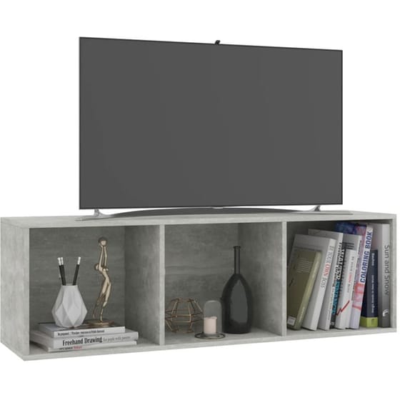 Βιβλιοθήκη VidaXL από Μοριοσανίδα  36x30x114 cm  - Γκρι image 4
