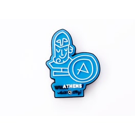 Μαγνητάκι WhatAthens PVC Περικλής - Μπλε