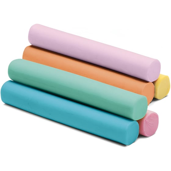 Σχολική Πλαστελίνη Carioca Plasty Pastel 6 Τεμάχια image 1