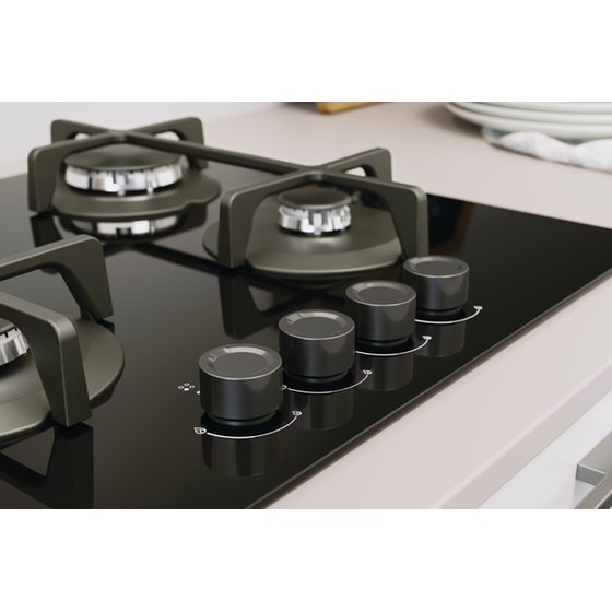 INDESIT ING 61T/BK 59 cm Μαύρο Εστία Αερίου Αυτόνομη image 2