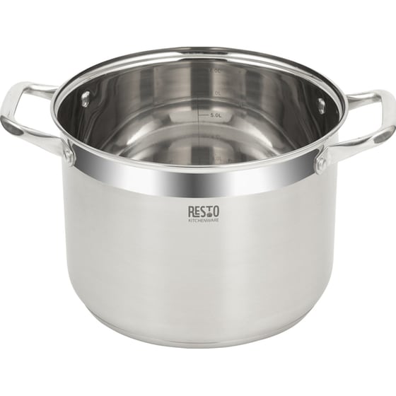 Κατσαρόλα Βαθιά RESTO Casserole-92006 από Ανοξείδωτο Ατσάλι 24 cm 8 L Inox image 2