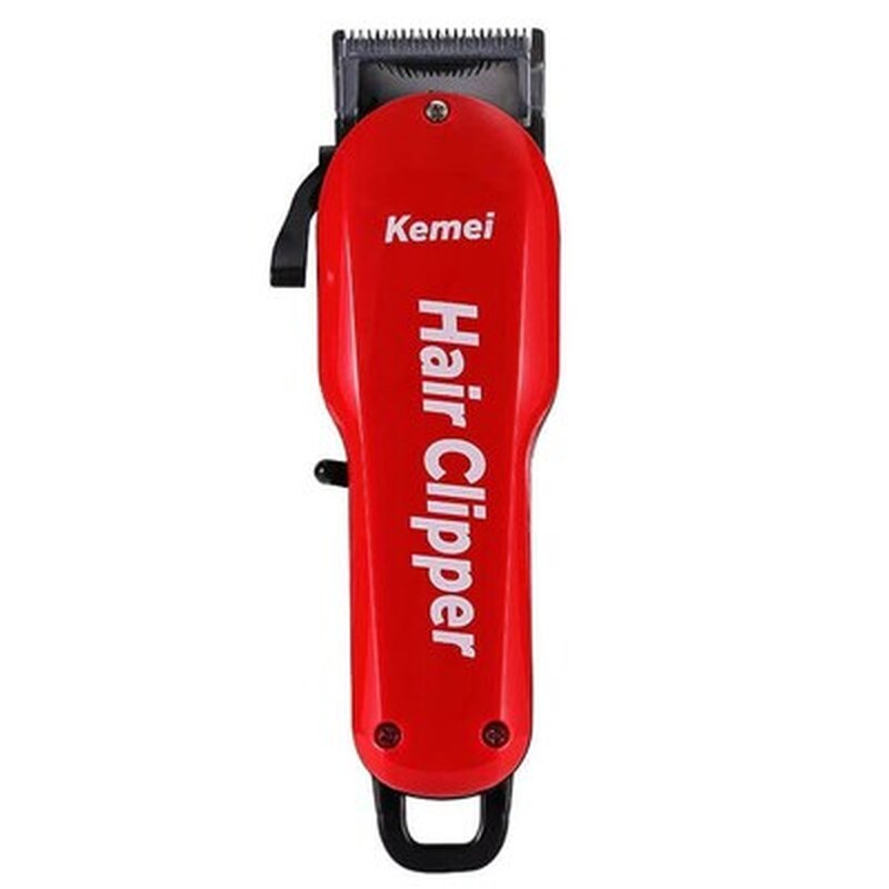 KEMEI KΜ-706Ζ Κουρευτική Μηχανή Επαναφορτιζόμενη Κόκκινο KEMEI