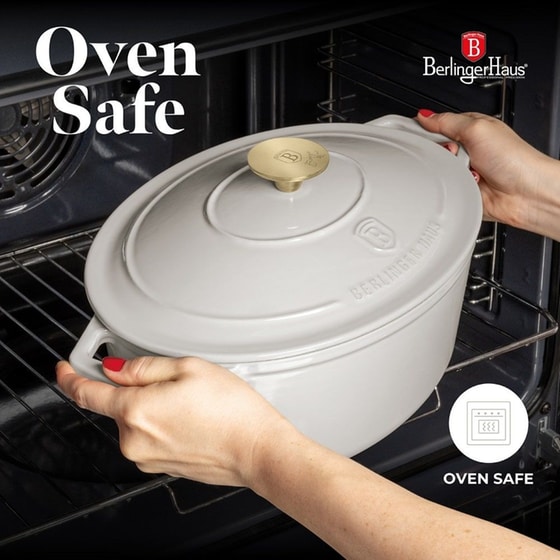 BERLINGER HAUS BH-6540 Μαντεμένια Γάστρα 30 cm 4.65 L Μπεζ image 3