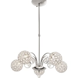 Φωτιστικό Οροφής Πολύφωτο Aca Decor Skylar Ad20120085p Μεταλλικό/Κρυστάλλινο - Ασημί