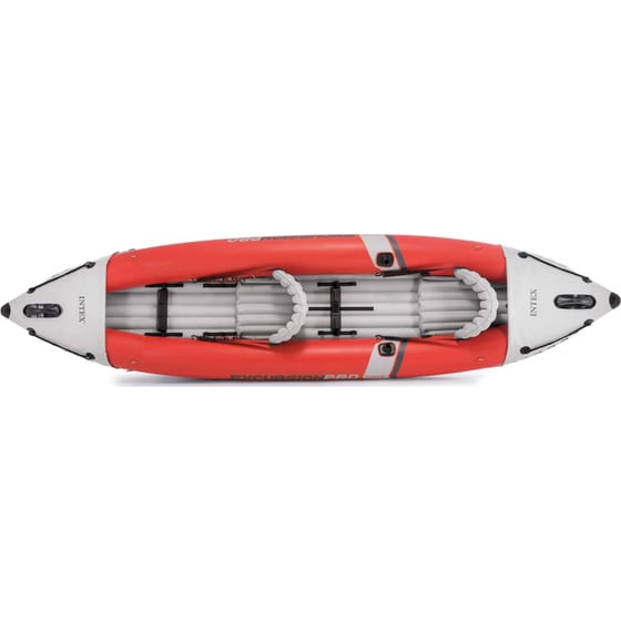 Καγιάκ Φουσκωτό Διθέσιο Intex Excursion Pro 384cm - Κόκκινο/ Γκρι image 2
