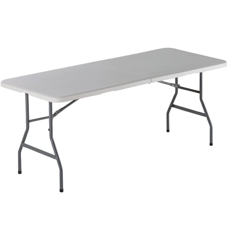 Τραπεζαρία Εξωτερικού Χώρου/Catering Woodwell από Μέταλλο 180x74x74 cm - Λευκή