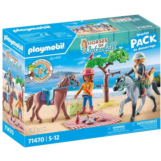 PLAYMOBIL® Horses of Waterfall Starter Pack Βόλτα στην παραλία με την Amelia και τον Ben (71470) image 0