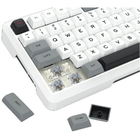 Redragon K688GB Gaming Μηχανικό Ασύρματο Bluetooth Πληκτρολόγιο RGB Λευκό (US) image 5