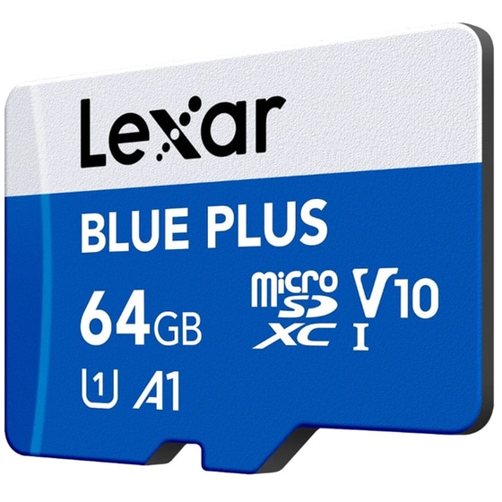 Lexar Blue Plus microSDXC 64GB Class 10 U1 V10 UHS-I με αντάπτορα image 2