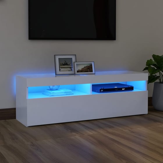 Έπιπλο Τηλεόρασης  VidaXL από Μοριοσανίδα  120x35x40cm - Λευκό image 1