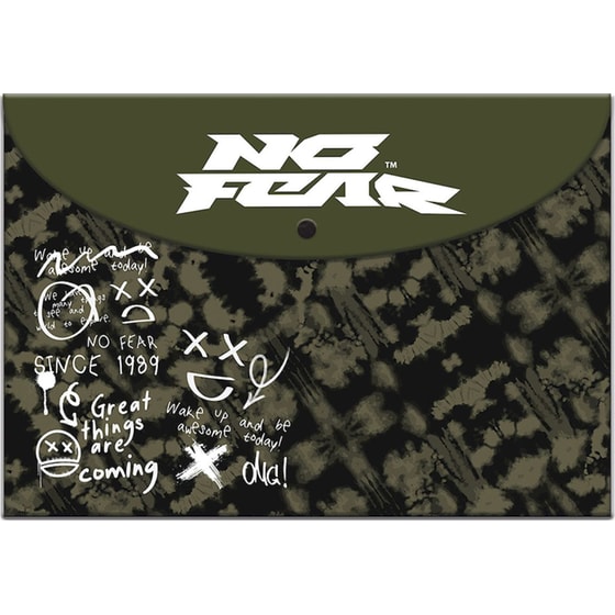 Φάκελος No Fear με Κουμπί A4 Doodles image 0