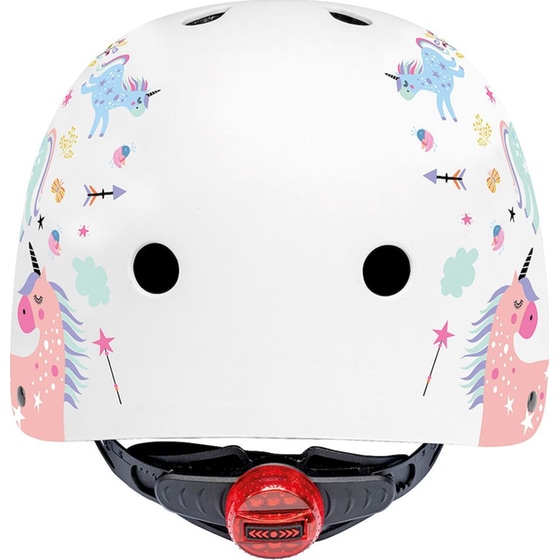 Παιδικό Κράνος Shoko με Φως Unicorn Sparkle Medium (51-54 cm) - Λευκό με Σχέδιο image 3