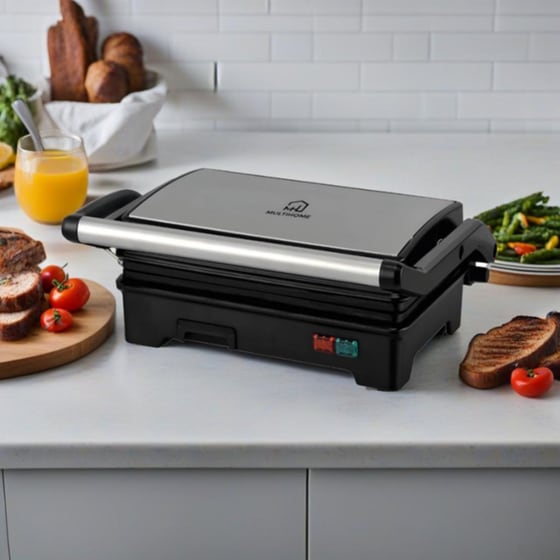 MULTIHOME SLG5002 750W Inox Τοστιέρα - Γκριλιέρα image 2