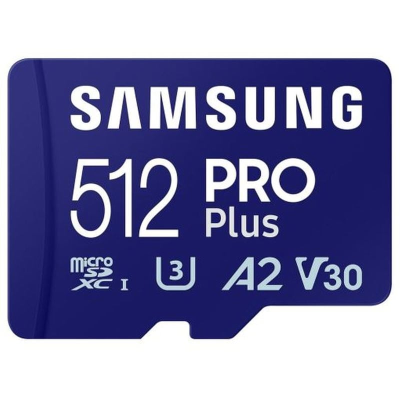 SAMSUNG Samsung Pro Plus microSDXC 512GB U3 V30 A2 UHS-I με αντάπτορα