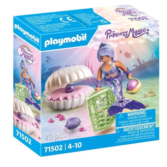 PLAYMOBIL® Princess Magic Γοργόνα με μαργαριταρένιο κοχύλι (71502) image 0