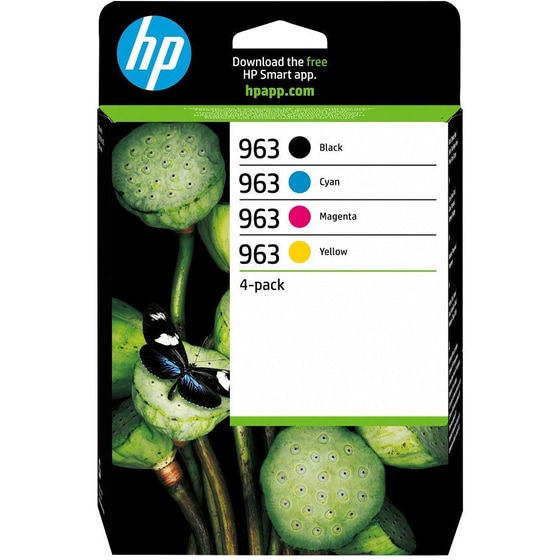 HP 963 Κυανό / Ματζέντα / Κίτρινο / Μαύρο Πακέτο 4 Μελανιών Εκτυπωτή 6zc70ae image 0