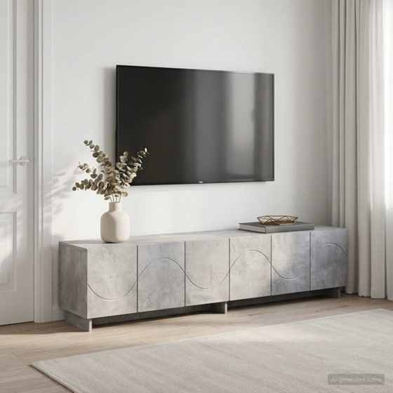 Βάση Τηλεόρασης VidaXL 179.5x34.5x40 cm - Γκρι Σκυροδέματος image 2