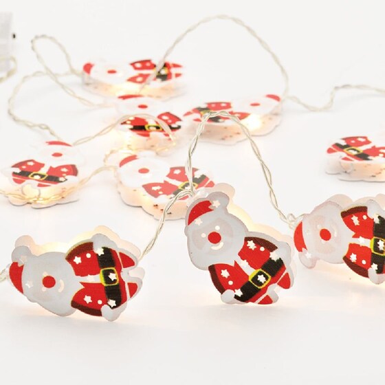 Χριστουγεννιάτικη Γιρλάντα 10 LED Aca Decor Santa image 0