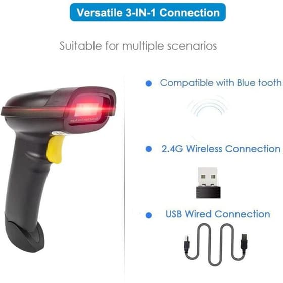 NETUM 3-in-1 Scanner Χειρός Bluetooth Ασύρματο Ανάγνωση 2D και QR Barcodes image 2