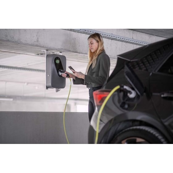 Επιτοίχιος Φορτιστής Αυτοκινήτου Etrel Inch Pro 22 kW με Ρελέ Διαφυγής RCBO - Γκρι image 11