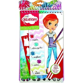 Crayola Creations Άλμπουμ με Αυτοκόλλητα Fashion Sketch