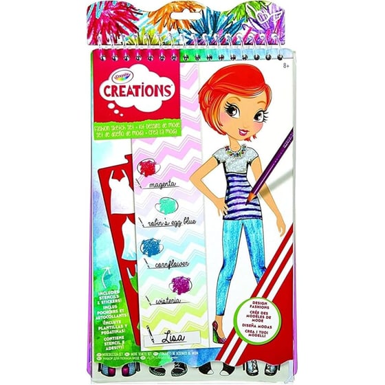 Crayola Creations Άλμπουμ με Αυτοκόλλητα Fashion Sketch image 0
