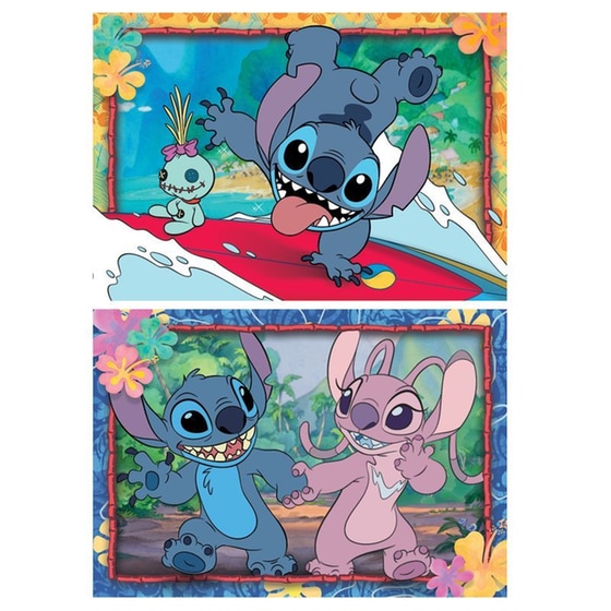 Παιδικό Παζλ Clementoni Super Color Disney Stitch (2x20 Κομμάτια) image 2