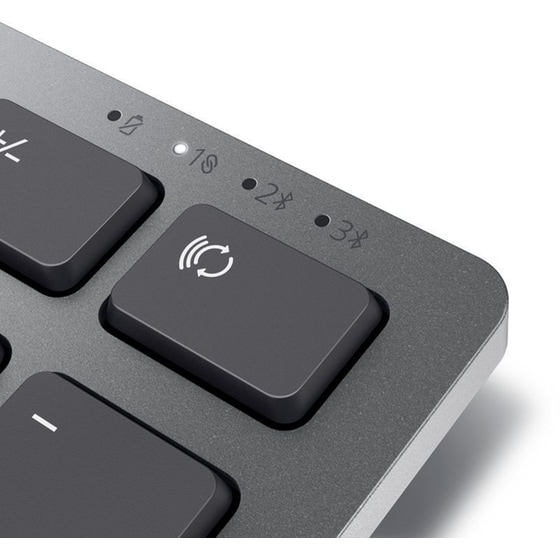 Dell KB700 Ασύρματο Bluetooth Πληκτρολόγιο Titan Gray (US) image 4