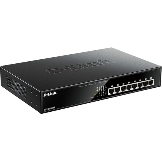 D-LINK DGS-1008MP Smart Switch Desktop Gigabit Ethernet Max (10/100/1000Mbps) 8-Port PoE image 2