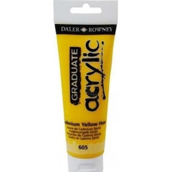 Daler Graduate Acrylic 120ml Cadmium Yellow Hue image 0