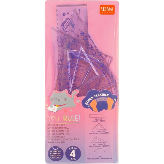 Σετ Όργανα Γεωμετρίας Legami Kitty (4 Τεμάχια) image 3